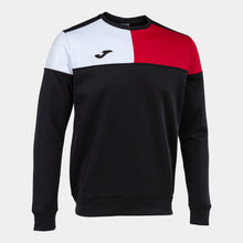 Load image into Gallery viewer, Joma Crew V Sweatshirt (Black/Red/White)