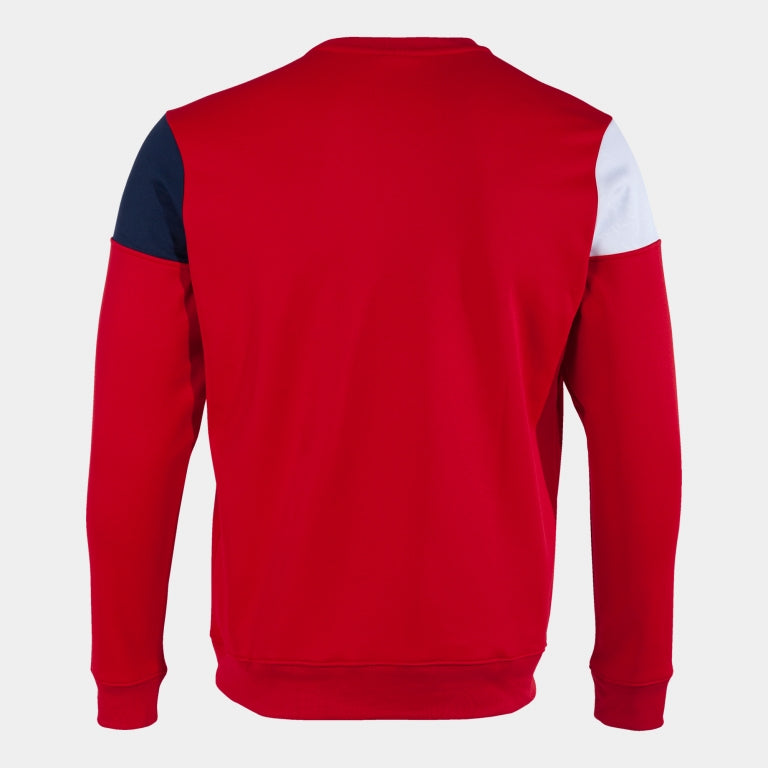 Joma Crew V Sweatshirt (Red/Dark Navy/White)