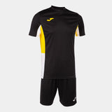 Joma Danubio II Shirt/Short Set (Black/Yellow/White)