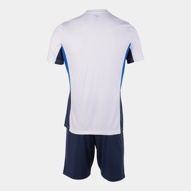 Joma Danubio II Shirt/Short Set (White/Dark Navy/Royal)