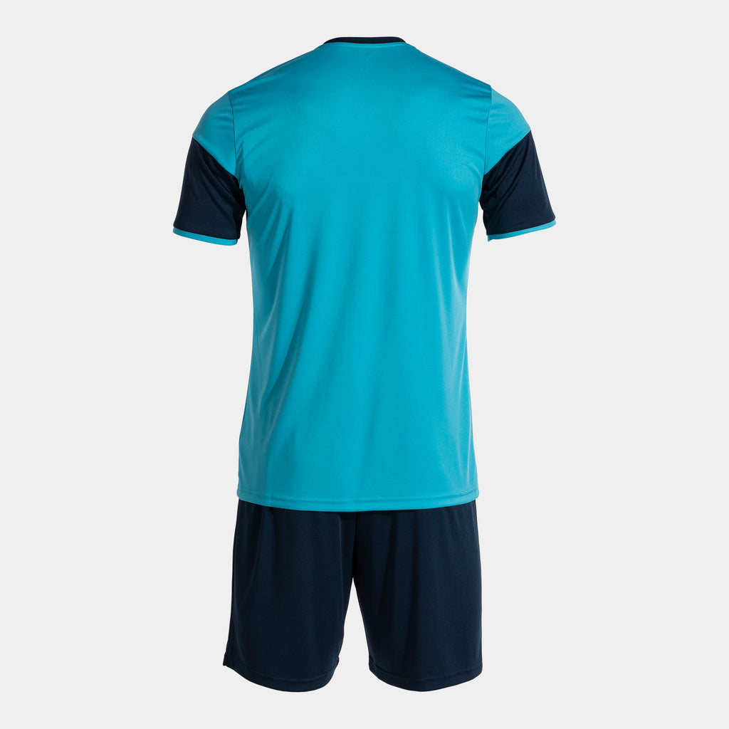 Joma Danubio III Shirt/Short Set (Turquoise Fluor/Dark Navy)