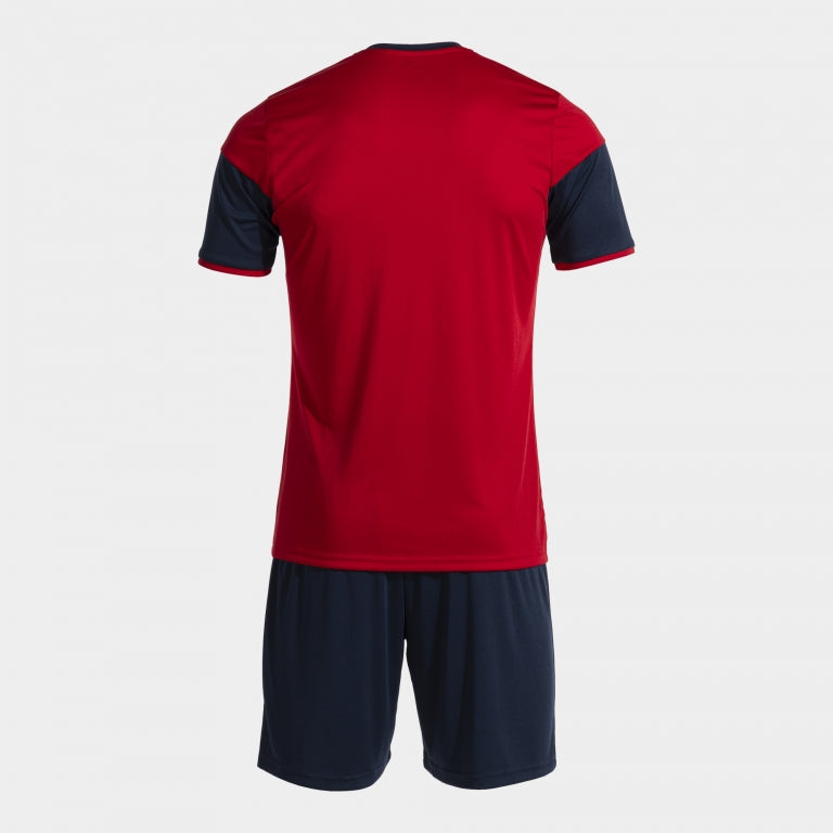 Joma Danubio III Shirt/Short Set (Red/Dark Navy)