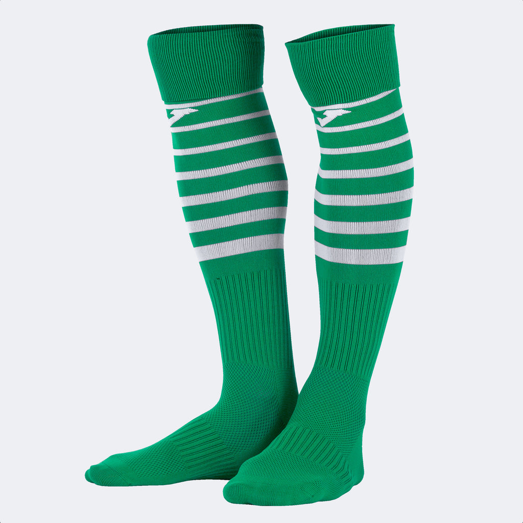 Joma Premier II Sock 4 Pack (Green Medium/White)