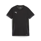 Puma Team Goal Football Shirt Womens (Black/White/Dark Gray)