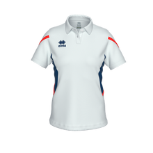 Load image into Gallery viewer, Errea Carmen Polo Shirt (White/Navy/Red)