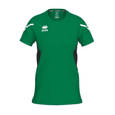 Errea Corinne Short Sleeve Shirt (Green/Black)