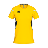 Errea Corinne Short Sleeve Shirt (Yellow/Black)