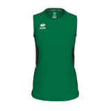 Errea Women's Carry Vest Top (Green/Black/White)