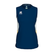 Load image into Gallery viewer, Errea Women&#39;s Carry Vest Top (Navy/White/Yellow)