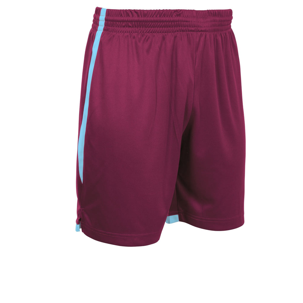 Stanno Focus Football Shorts (Maroon/Sky Blue)
