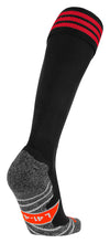 Load image into Gallery viewer, Stanno Ring Football Sock (Black/Red)