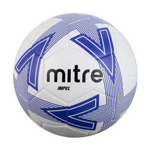 Load image into Gallery viewer, Mitre Impel Training Football (White/Dazzling Blue/Black)