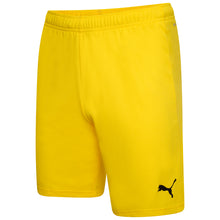 Load image into Gallery viewer, Puma Team Rise Football Short (Cyber Yellow/Black)