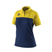Load image into Gallery viewer, Errea Bonnie Polo Shirt (Navy/Yellow)