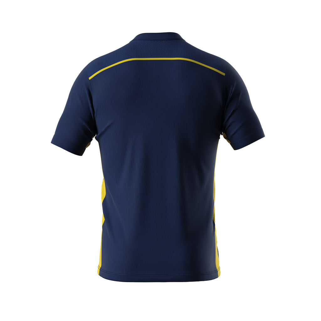 Errea Hector Short Sleeve Shirt (Navy/Yellow)