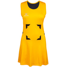 Load image into Gallery viewer, Gilbert Synergie Netball Dress (Gold/Black)