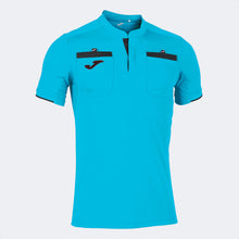 Load image into Gallery viewer, Joma Respect II Referee Shirt (Turquoise Fluor/Black)