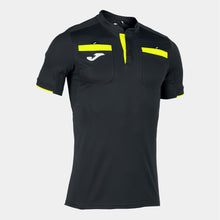 Load image into Gallery viewer, Joma Respect II Referee Shirt (Black/Yellow Fluor)