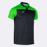 Joma Hobby II Polo (Black/Green Fluor)