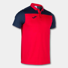 Load image into Gallery viewer, Joma Hobby II Polo (Red/Dark Navy)