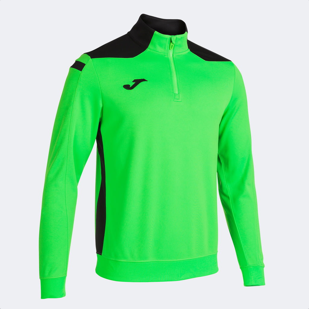 Joma VI Sweatshirt 1/2 Zip Sweatshirt (Green Fluor/Black)