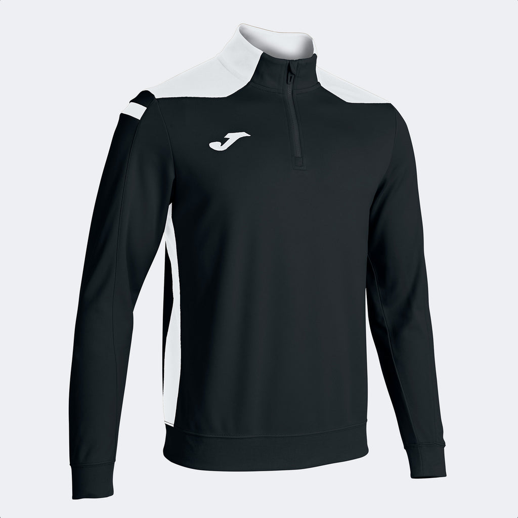 Joma VI Sweatshirt 1/2 Zip Sweatshirt (Black/White)