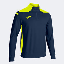 Load image into Gallery viewer, Joma VI Sweatshirt 1/2 Zip Sweatshirt (Dark Navy/Fluor Yellow)
