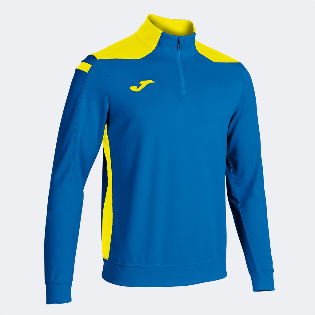 Joma VI Sweatshirt 1/2 Zip Sweatshirt (Royal/Yellow)