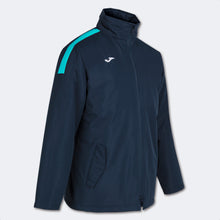 Load image into Gallery viewer, Joma Trivor Bench Jacket (Dark Navy/Turquoise Fluor)