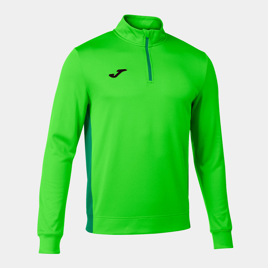 Joma Winner II 1/2 Zip Sweatshirt (Green Fluor/Green Medium)