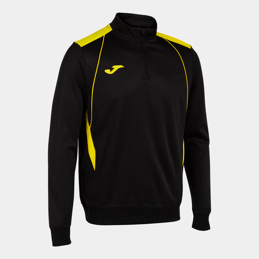 Joma Championship VII 1/2 Zip Sweatshirt (Black/Yellow)