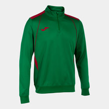 Load image into Gallery viewer, Joma Championship VII 1/2 Zip Sweatshirt (Green Medium/Red)