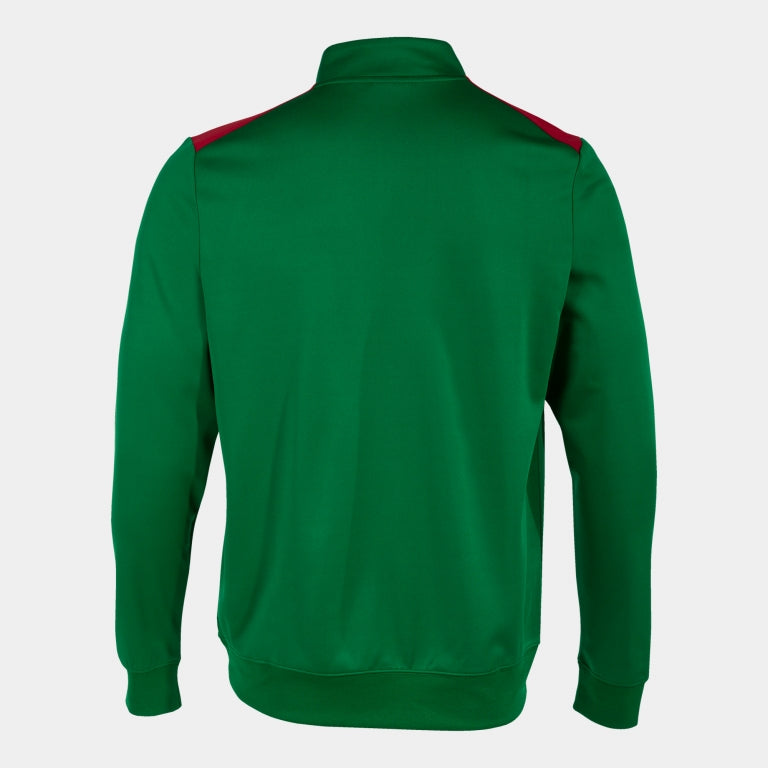 Joma Championship VII 1/2 Zip Sweatshirt (Green Medium/Red)