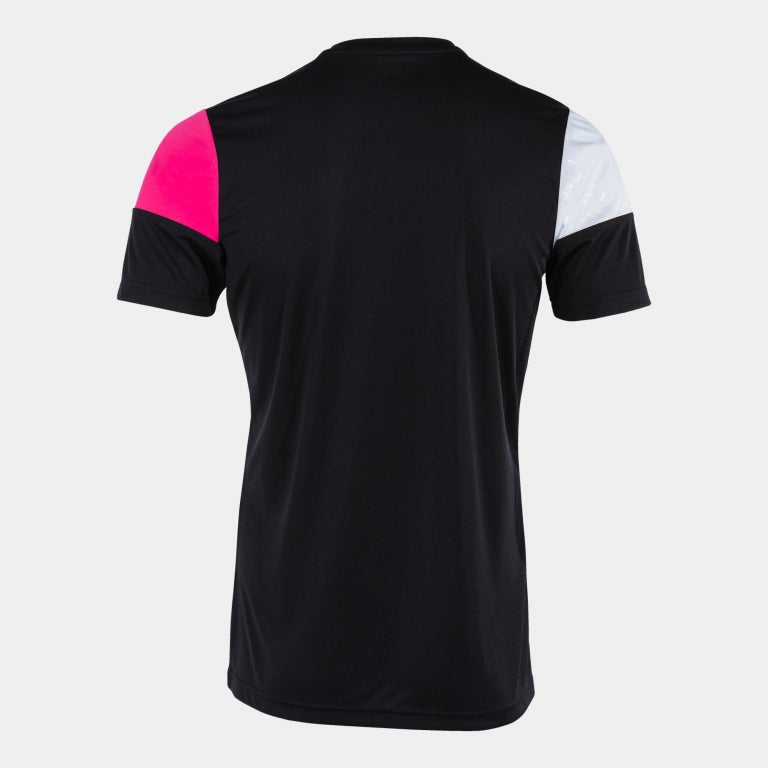 Joma Crew V Shirt (Black/Raspberry Fluor)