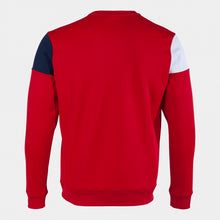Load image into Gallery viewer, Joma Crew V Sweatshirt (Red/Dark Navy/White)