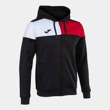Load image into Gallery viewer, Joma Crew V Hoodie Jacket (Black/Red/White)