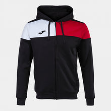 Load image into Gallery viewer, Joma Crew V Hoodie Jacket (Black/Red/White)