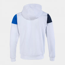 Load image into Gallery viewer, Joma Crew V Hoodie Jacket (White/Royal/Dark Navy)