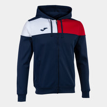Load image into Gallery viewer, Joma Crew V Hoodie Jacket (Dark Navy/Red/White)