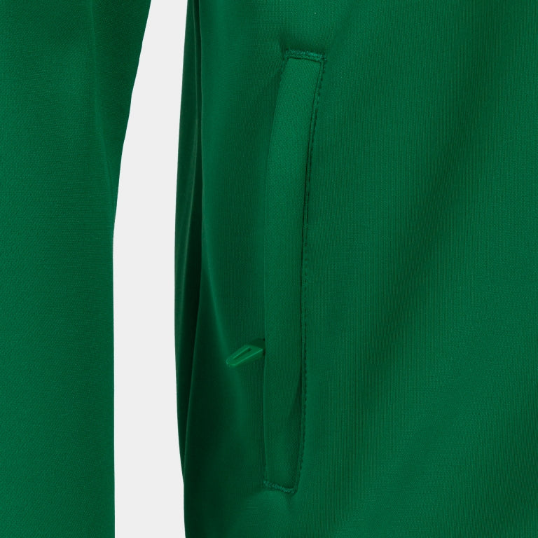 Joma Crew V Hoodie Jacket (Green Medium/Black/White)