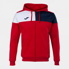 Load image into Gallery viewer, Joma Crew V Hoodie Jacket (Red/Dark Navy/White)