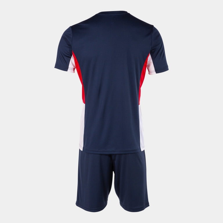 Joma Danubio II Shirt/Short Set (Dark Navy/Red/White)