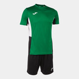 Joma Danubio II Shirt/Short Set (Green Medium/Black/White)