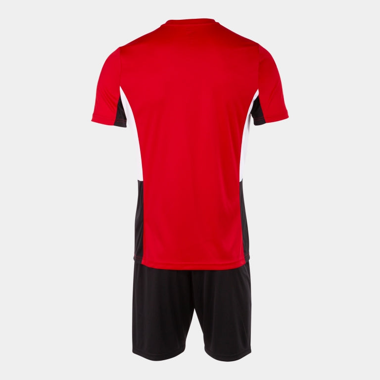 Joma Danubio II Shirt/Short Set (Red/Navy)