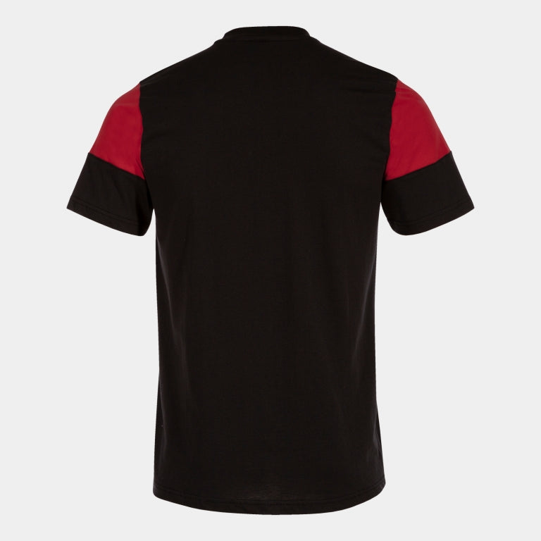 Joma Crew V Cotton T-Shirt (Black/Red)