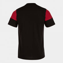 Load image into Gallery viewer, Joma Crew V Cotton T-Shirt (Black/Red)