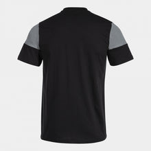 Load image into Gallery viewer, Joma Crew V Cotton T-Shirt (Black/Medium Grey)