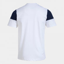 Load image into Gallery viewer, Joma Crew V Cotton T-Shirt (White/Dark Navy)