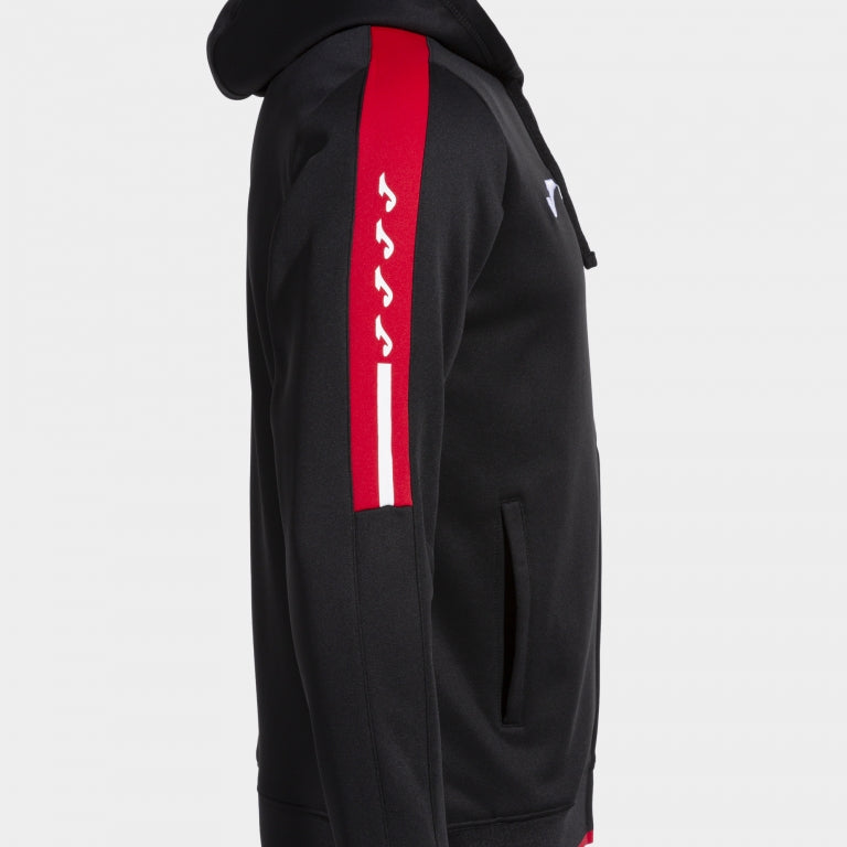Joma Olimpiada Hoodie Jacket (Black/Red)