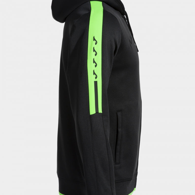 Joma Olimpiada Hoodie Jacket (Black/Fluor Green)